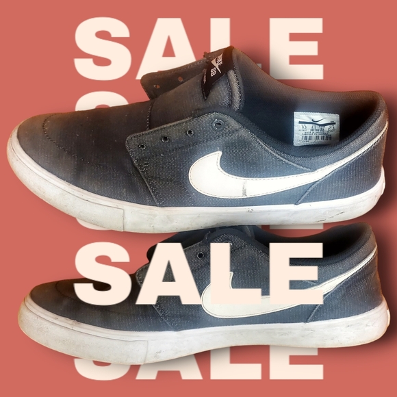 Nike Other - Nike SB Portmore II Solar 880269-010 Gray/White Casual Shoes Mens Size 9.5
